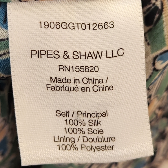 Veronica Beard Silk Dress Maggie Floral Print 3/4 Sleeve Shirred Mini Blue Sz 4 - Picture 14 of 16